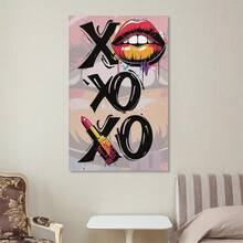 1 bức tranh tường phong cách Retro Kiss - Bức thư tình cổ điển, áp phích phòng ngủ màu đỏ và hồng, tranh trang trí, tranh trưng bày, phong cách trang trí phổ biến đương đại, tranh in rực rỡ, tươi sáng, tranh vải, tranh trang trí theo phong cách Deco hiện đại, tranh tường đẹp, hoàn hảo cho trong nhà và ngoài trời, nhà và văn phòng, phòng ngủ, hành lang, cầu thang, nhà hàng, lựa chọn hoàn hảo (không có khung) - Nhiều màu - Xem 6