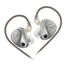 KZ Castor/Castor Pro 入耳式監聽耳機，HiFi 高端低音耳機，進階低音版 Harman 音效，可調音，隔音 IEM，雙動圈有線耳機，2PIN-C 可拆卸線材，適合歌手與音樂家（銀色/黑色） - 銀色 - 查看 14