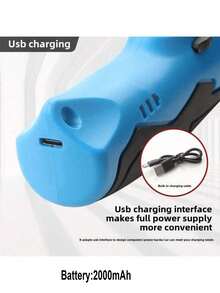 Tijeras eléctricas de precisión para telas - recargables por USB, cortador de mano multiusos adecuado para ropa, cartón, alfombras y piel sintética - Multicolor - Ver 7