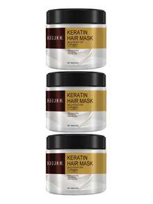 EELHOE 4片装角蛋白发膜，富含胶原蛋白和椰子油 - 深层滋养所有发质，保湿并修复分叉/干燥/受损发质 - 棕色 - 查看 17