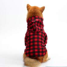 Pet Shirts - Yellow and Black Plaid (double-sided) - View 2