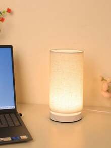 1 件现代创意圆柱形 LED 台灯，USB 供电，开关控制，温暖照明，适用于卧室、书房、客厅、餐厅、办公室装饰、圣诞节、感恩节、毕业典礼、成人礼、节日礼物、生日礼物 - 暖白光 - 查看 15