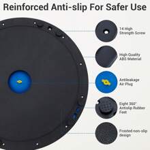 23in Balance Ball, 1600 Lbs Half Exercise Ball With Nonslip Base, Inflatable Half Ball Balance Trainer, Stability Half Yoga Ball Strength Training Equipment With 2 Bands, Pump, Extra Ball Included