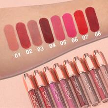 AINIPINK 1pcs Matte  Lipstick, Easy To Color, Lip Gloss, Waterproof, Sweat-Proof, Non-Stick To Cup, Non-Fading, Long-Lasting, Exquisite, Suitable For Gifts, Festival Makeup, And Performance Makeup - Nhiều màu - Xem 5