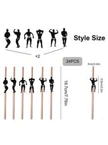 6/12/24 件单身派对吸管、单身派对淘气吸管、单身派对配件、单身派对配件、单身派对、单身派对装饰、单身派对装饰、单身派对吸管、单身派对装饰 - 彩色 - 查看 7