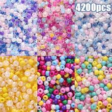 700/4200pcs 2mm Glass Seed Beads Mixed Color Series- Perfect For DIY Bracelets, Necklaces & Phone Charms Crafting Kit - Color Mixing - View 15