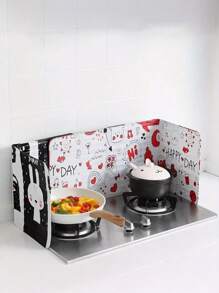 2 pièces Écran anti-éclaboussures de cuisine, écran anti-éclaboussures, bouclier anti-huile de cuisine, écran anti-éclaboussures antiadhésif, écran anti-éclaboussures en aluminium, écran d'isolation thermique de cuisinière, ustensiles de cuisine pour la cuisson, la friture, la cuisson, la maison, les voyages