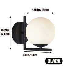 1 件美式床头壁灯，E27 插座，硬接线，北欧客厅背景壁灯，简约现代酒吧楼梯走廊照明灯具，不含灯泡 - 彩色 - 查看 9