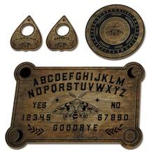 Bộ 4 dụng cụ bói toán pha mặt trăng và bướm đêm, bao gồm bảng trả lời bằng gỗ, bảng tâm linh, giá đỡ bài Tarot, bảng thông tin bằng gỗ, đồ trang trí bằng pha lê - Nhiều màu - Xem 12