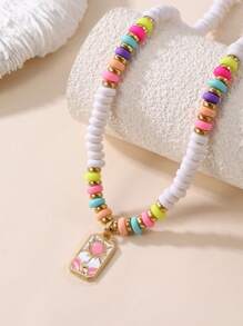 1/3pcs Set Funky Jewelry Luxurious Colorful Stone Beaded Sun Shaped Alloy Pendant Necklace, Versatile For Daily And Party Wear, Random Color Beads