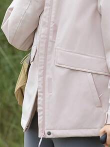 CAMEL CROWN Women's Thick Hard Shell Jacket, Wind & Water Resistant Padded Coat, Mountaineering Jacket - Oak Ash - View 4