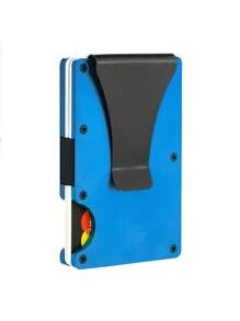 1 Piece Minimalist Wallet With RFID Shielding Function, Ultra-Thin Credit Card Clip, Aluminum Wallet, Suitable For Both Men And Women, Metal Wallet, Men's Front Pocket Can Be Used As A Gift, Multiple Colors, Minimalist Slim Fit