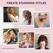 MPony Popper Clip High Ponytail Holder For Full Volumius Styles Versatile Accory For All Hair Types Ponytail Volumizer For Thick And Long Hair Fancy Accories For Women Clear Pony Popper5001 - Trong sáng - Xem 5