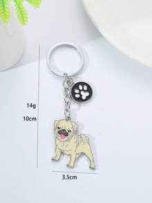 1pc Metal Fashion Hot Pet German Shepherd Dog Keychain Dog Pendant Animal Enamel Keyring Women Bag Jewelry Girls Boyfriend Souvenir Car Accessories Bag Charm School Animal Cute Goth Y2k Christmas Gift Ideas Bag Accessories Lanyards With Id Holder Car Accessories Bag Charms - Multicolor - View 16