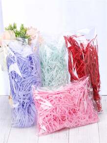 1pack 100g,Colorful Shred Crinkle Paper Raffia Filler For DIY Gift Box Filling Wrapping , Wedding ,Valentine's Day Gifts,Easter Day Gifts,Birthday Party Decorations