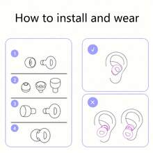 Tapones para los oídos de alta fidelidad - 8 puntas de oído reutilizables en XS/S/M/L - Material ABS, ideal para conciertos, festivales, eventos en vivo, músicos y DJ, accesorios modernos para eventos en vivo, protección auditiva, accesorios de playa, flotadores de piscina - Multicolor - Ver 5