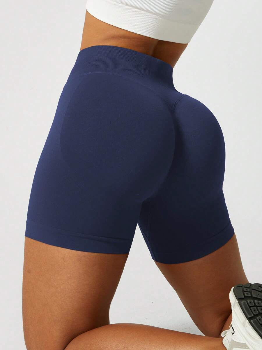 Shorts de gimnasio para mujer con alto soporte, shorts deportivos de ciclista para fitness, mallas sin costuras para entrenamiento, yoga y correr con efecto de levantamiento de glúteos