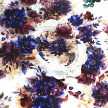 20 件花卉装饰拼贴贴纸 PET 材质贴纸，适用于剪贴簿用品，美观的垃圾日记本装饰贴纸，适用于学校用品，返校 - 彩色 - 查看 7