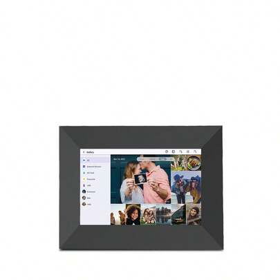 PRIXTON Prado S Digital Photo Frame, 7-Inch Touchscreen With WiFi, 1024x600 Resolution, 1 GB RAM / 32 GB Flash Memory, Mobile App, USB Type-C Input And SD Card, Black Color ✅ Delivery 24/48h