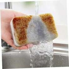 5/10/20pcs-加厚双面清洁海绵|家用擦洗垫套装/洗碗刷/锅刷/清洁家居用品|厨房浴室-不伤餐具/家具清洁（产品因批次不同可能会略有氧化发黄，属正常现象） - 淺灰色 - 查看 4