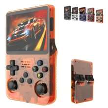 便携式手持游戏机、口袋游戏设备、电池续航时间更长的旅行游戏机、宽广的游戏时间、IPS 高清屏幕、TF 卡、OTG 适配器和 USB 充电线、多语言支持、复古手持游戏机 Linux 系统、口袋游戏播放器、双系统高清彩屏、游戏玩家的完美情人节礼物