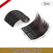 1 件女士隐形无缝假发，厚实蓬松的假发片，基本款接发片，用于增强侧面和头顶的头发