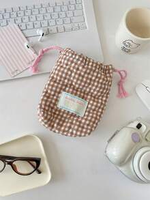 1件糖果色抽绳收纳袋套装，内衣、卫生巾、短途旅行必备收纳套装、收纳袋套装、手提包套装、宿舍卧室装饰收纳袋、衣物收纳套装、旅行收纳套装、旅行必备品、情人节礼物化妆旅行洗漱包、美甲包、化妆包、桌面收纳袋、化妆包、梳妆配件、化妆品收纳袋、旅行、收纳袋、化妆包、旅行必备品 - 彩色 - 查看 27