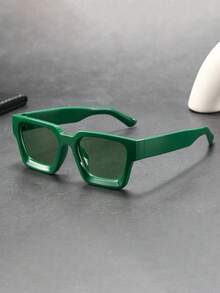 Gafas de moda clásicas, sencillas y con estilo retro cuadradas para hombres, para uso casual, de negocios, viajes, exteriores, minimalistas y personalizadas, adecuadas para deportes, fiestas, vacaciones, conducción, pesca, un regalo ideal - Multicolor - Ver 6