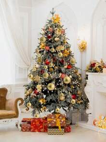 28pcs-Christmas Balls Christmas Tree Decoration Ornaments Shatterproof Hanging Balls For Birthday Halloween Holiday Wedding Decorations