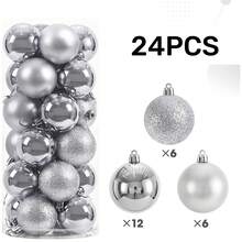 4 piedi/5 piedi/6 piedi/7 piedi Albero di Natale, Palline per Albero di Natale, Albero di Natale Artificiale, Albero di Pino di Natale con Supporto Metallico Pieghevole Solido Perfetto per Decorazioni Natalizie Interne ed Esterne, Facile da Montare, Regali di Natale, Verde