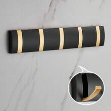 1pc Heavy Duty Folding Wall Hook Organizer - Durable & Space-Saving - Multipurpose Coat, Towel, Key & Cloth Holder - Easy Mount For Bathroom, Back Door & Closet Use,1pc Over The Door Hanger With Hook - 多色 - 查看 22