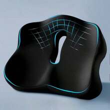 1pc Ergonomic Seat Cushion For Office Chair, Car Seat & Desk - Durable Polyester Cover, Washable, All-Season Comfort - Ideal For Long Hours Of Sitting, Office Chair Cushion