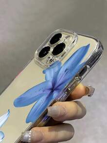 Ốp lưng điện thoại trong suốt nhẹ họa tiết hoa tương thích với Samsung, 16, 13, 15, 15 Pro, 14 Pro, 14 Plus, 7/8 Plus, 11, 12 Pro Max, 13, 14 Pro Max, Samsung S24, S23, S25, Món quà tuyệt vời cho bạn bè và gia đình - Trong sáng - Xem 3