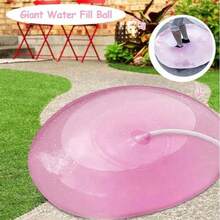 2 piezas de globos inflables extra grandes, se pueden inflar o llenar de agua, bola de burbujas transparente rebotable, globo de agua jumbo, globo inflable jumbo con bomba - Multicolor - Ver 6