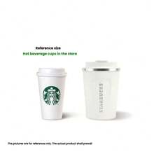 Starbucks 珍珠白355ml保溫杯 便攜式高顏值辦公咖啡杯 男女通用 送禮隨行杯