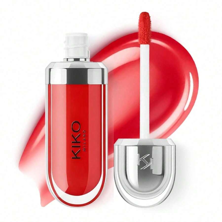 KIKO Milano 3D Hydra Lip Gloss – High Shine, Hydrating, Plumping, Non-Sticky, Moisturizing Lip Makeup - 13 Fire Red - 查看 1