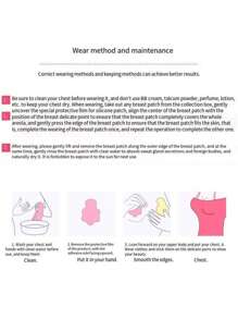 1 Pair Silicone Invisible Adhesive Bra Lift Cups, Prevent Nip Slip, Support And Uplift Bust