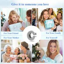 26pcs Silver-Plated English Alphabet Charm Beads, Elegant Fashion Jewelry For Bracelet Necklace, Birthday Gift For Mom, Women, Family