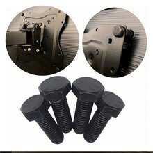 4 piezas de tornillos de montaje M8-25 mm, también adecuados para muchas industrias como la construcción. - Negro - Ver 3