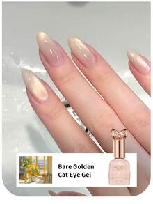 10ml Water Light Cat Magnetic Gel Nail Polish Champagne Semi Permanent Soak Off UV Gel Crystal Varnis Nail Art Manicure - 彩色 - 查看 8