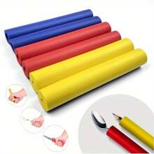 6-Piece Grip Assist Sleeves, 3 Sizes For Daily Items – Utensil Holders, Toothbrush, Pen & Household Aids,Ergonomic Non-Slip Auxiliary Tools