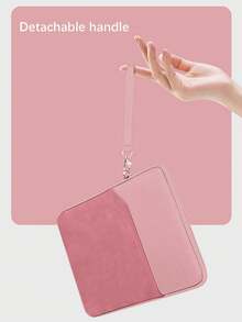 1 件粉色平板电脑保护套，适用于 8 英寸/9.7 英寸~11 英寸/12.9 英寸平板电脑，简约内袋带前袋，大容量双层缓冲保护套带手柄 - 粉色 - 查看 7