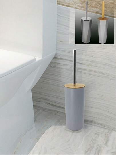 1 件塑料马桶清洁刷，简约双色马桶刷适用于浴室浴室装饰秋季装饰