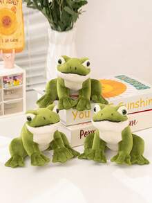14厘米/5.51英寸可爱蹲蛙毛绒玩具舒适柔软青蛙填充动物毛绒玩具儿童生日派对家居女孩房间装饰创意礼物