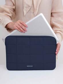 1 件女士绗缝 14/15.6 英寸笔记本电脑内胆包，简约马卡龙色网格笔记本电脑包，轻质平板电脑内袋，防震耐磨，适合学校、工作、生日和返校礼物，女士返校笔记本电脑包 书包 大学必备品 - 彩色 - 查看 9