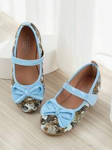 Girls' Flat Shoes, Children's Bowknot Canvas Shoes, Little Girls' Spring Shoes - Multicolor - View 4