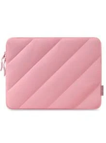 SENLASI SENLASI Puffy Protective Laptop Sleeve 13.5 14 15 16 Inch,Laptop Bag Compatible With Macbook Air 13 15 M1 M2 2012-2023, Pro 13 14 15 2010-2022,14-16 Chromebook Surface Notebook,Soft Fluffy Inner Lining, Waterproof Laptop Case,Beige Black Pink