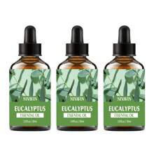 NIVAVIN 2-Size (30ml/60ml) Eucalyptus Essential Oil, Beautifully Packaged, Ideal Gift Option, Suitable For Body, Face, Hair, Can Be Used With Diffusers, Stones, Sticks, Applicable For Home, Office, Outdoor, Car, Thoughtful Festival Souvenir