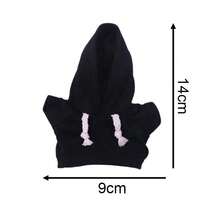 【仅衣服】17cm拉布布盲盒衣服卫衣玩偶配饰Labobo马卡龙毛绒玩偶挂饰娃娃衣服卫衣拉布布专用毛绒玩偶 - 彩色 - 查看 4