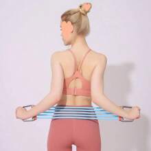 1 Stück Neue 5-Rohr Abnehmbare Widerstandsbänder, verstellbare Gewichtswiderstandsbänder für Schulter, Brustexpansion und Stretching, Multi-Funktions Dehnungsband für Fitness Yoga Pilates, Heim-Trainingsausrüstung für Männer und Frauen